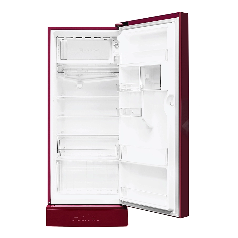 Haier 190L 5 Star Direct Cool Single Door Refrigerator with Toughened Glass Shelf - HRD-2105PRD-P